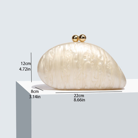 Innovative Dinner Acrylic Pearl Cute Ivory Evening Bags