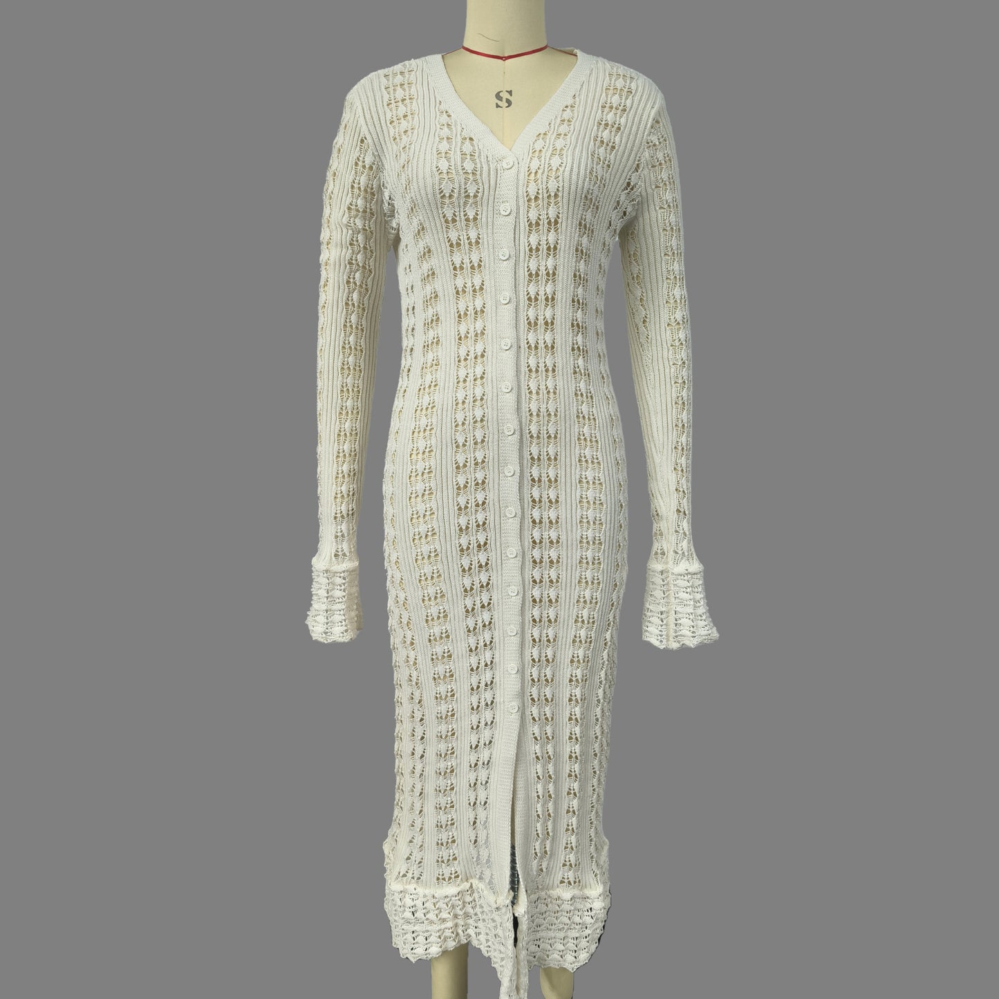 Women's Style Super Long Design Knitted Clothes Knitwear