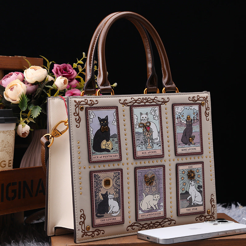 High Sense Light Luxury Embroidery Heart Link Kelly Handbags