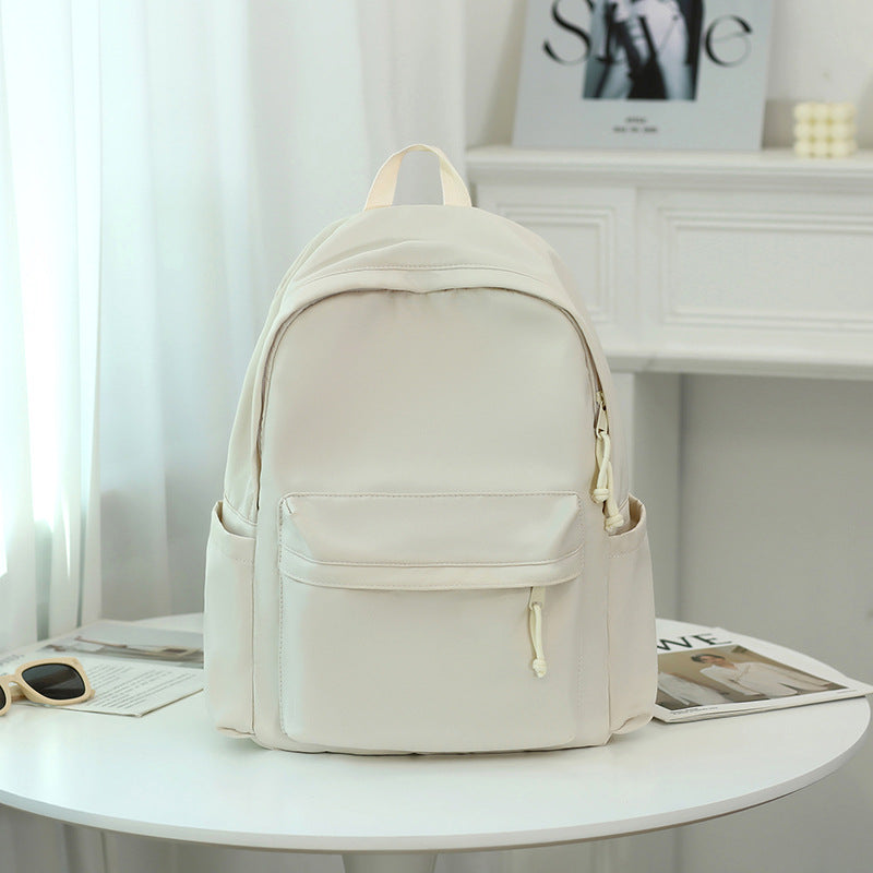 Female Simple High College Commuting Campus Backpacks