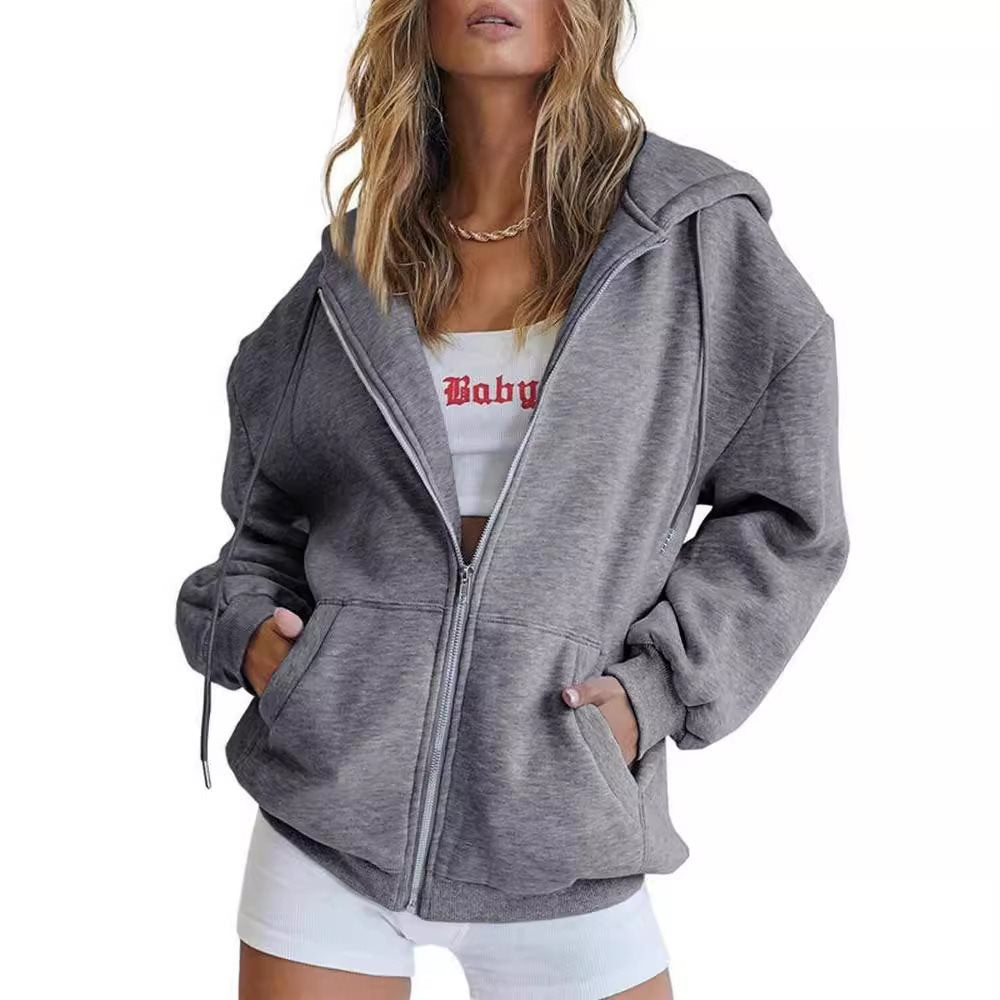 Women's Pull Autumn Solid Color Casual Clothes Drawstring Women's Sweater, Sweater