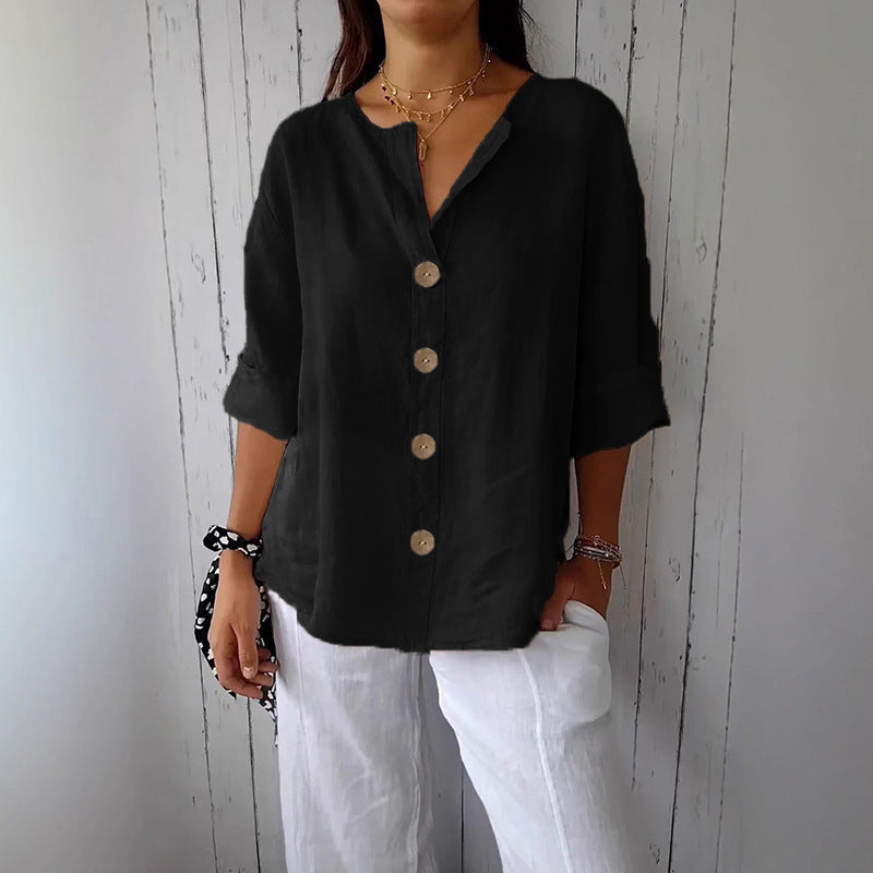 Creative Cool Women's Summer Flyaway Buttons Tops