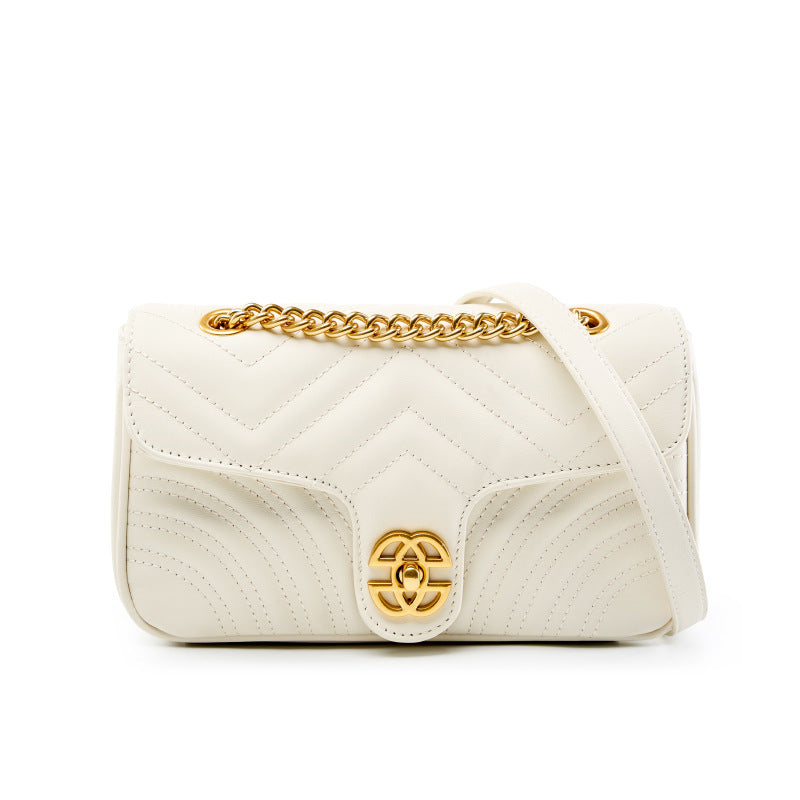 Women's Layer Cowhide Sachet Niche High Sense Bags