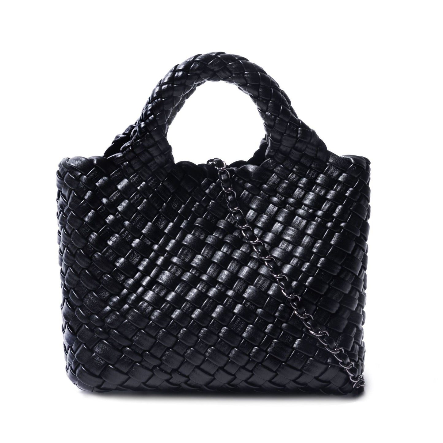 Women's Hand-woven Mother Portable Vegetable Basket Large Shoulder Bags
