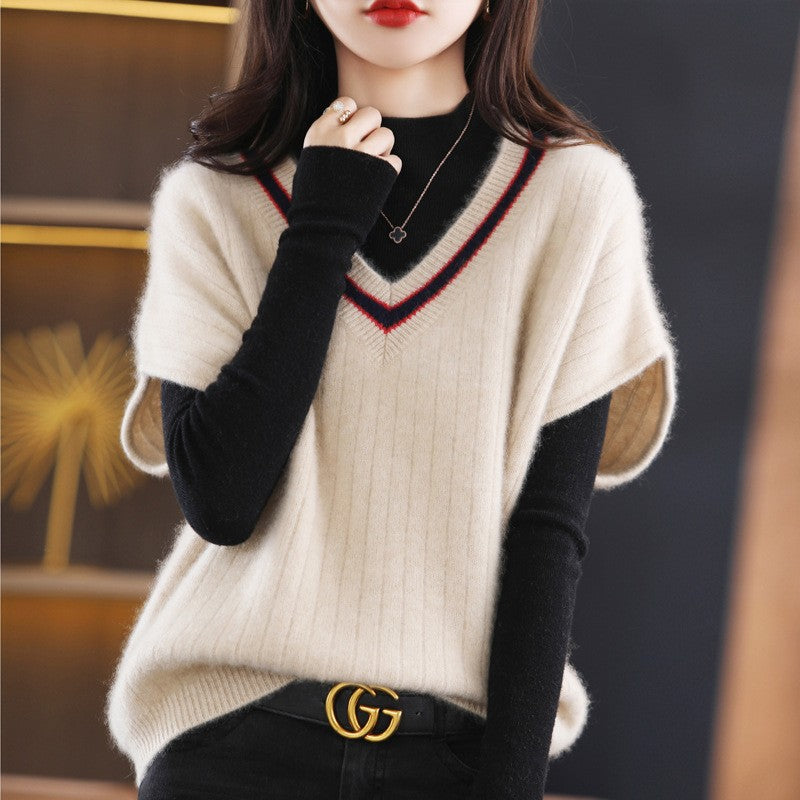 Creative Versatile Loose Batwing Sleeve Sleeveless Tops