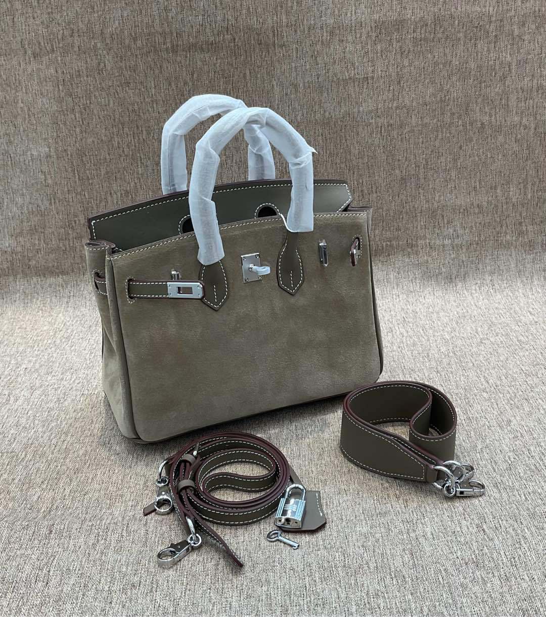 Women's Suede Leather Kelly High Sense Handbags