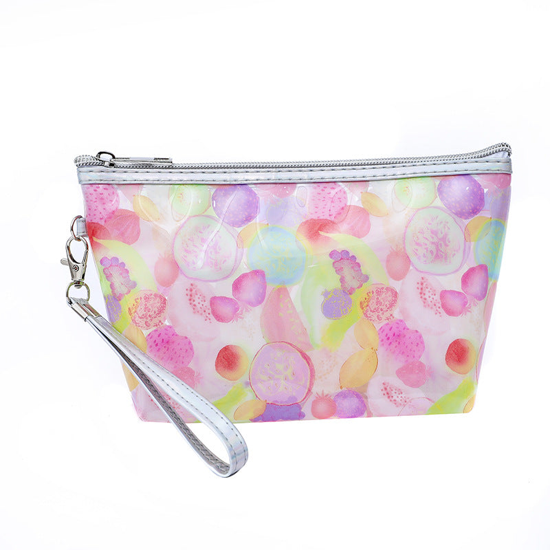 Stylish Copyright Figure Fruit Buggy Transparent Cosmetic Bags