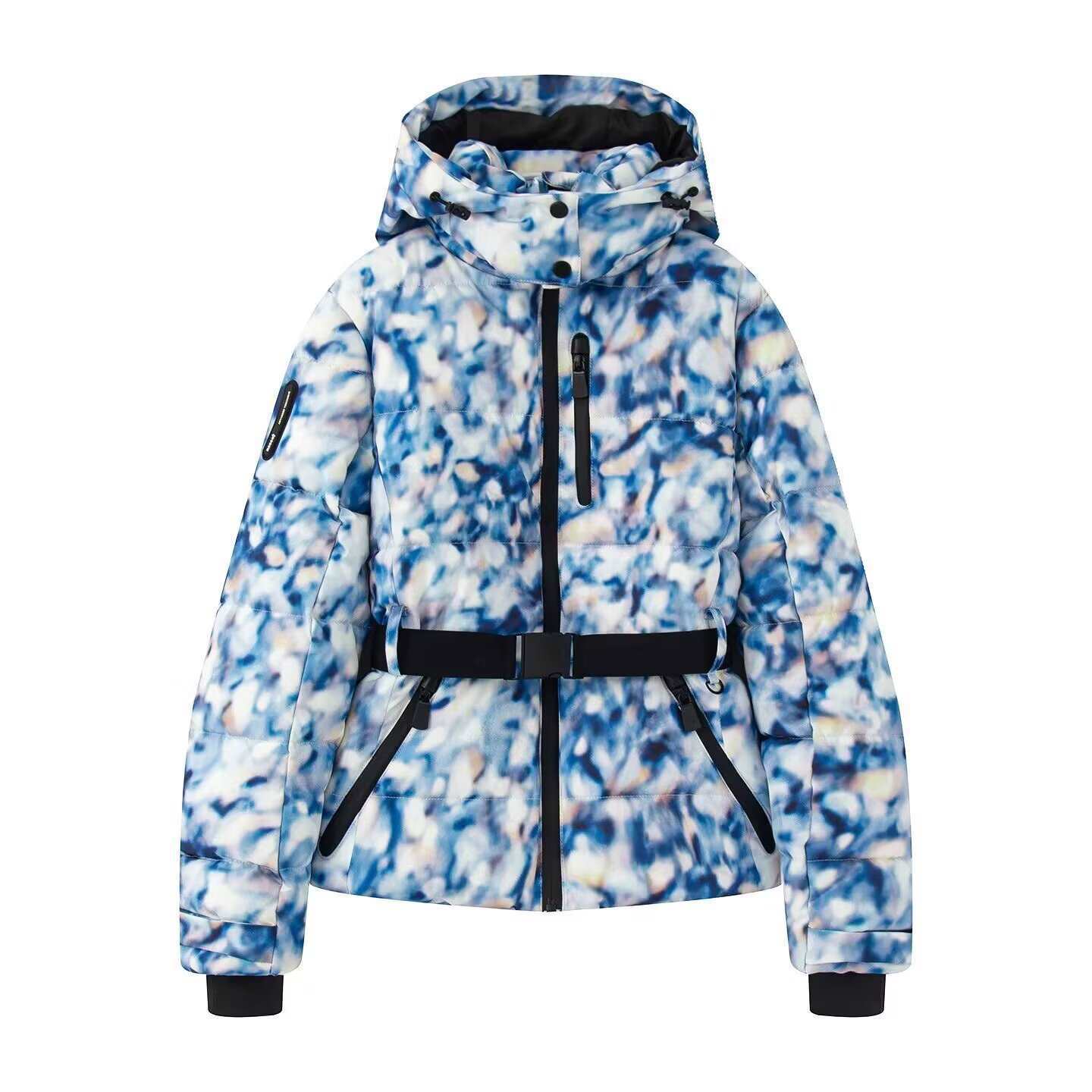 Women's New Hooded Waist Ski Series Coats