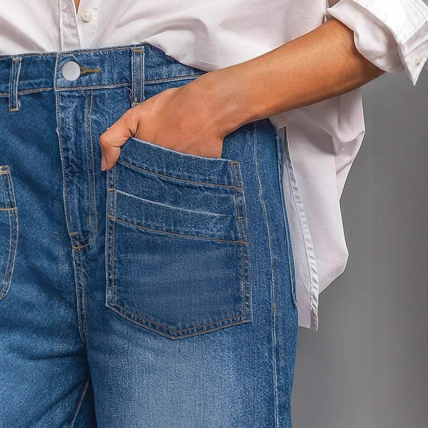 Glamorous New Source Denim Loose Casual Jeans