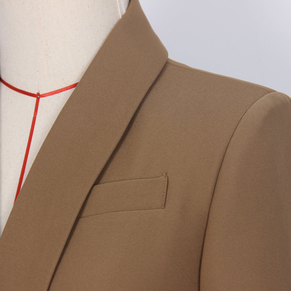Women's Senior Classic Green Collar High Quality Blazers