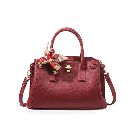 Women's Gift Silk Scarf Mother Red For Bags