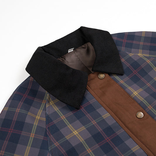 Women's Spring Street Fashion Casual Lapel Plaid Jackets