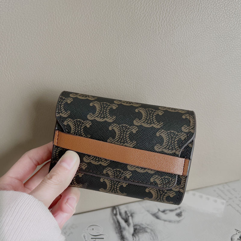 Women's Clamp Multiple Slots Fashion Short Exquisite Purses