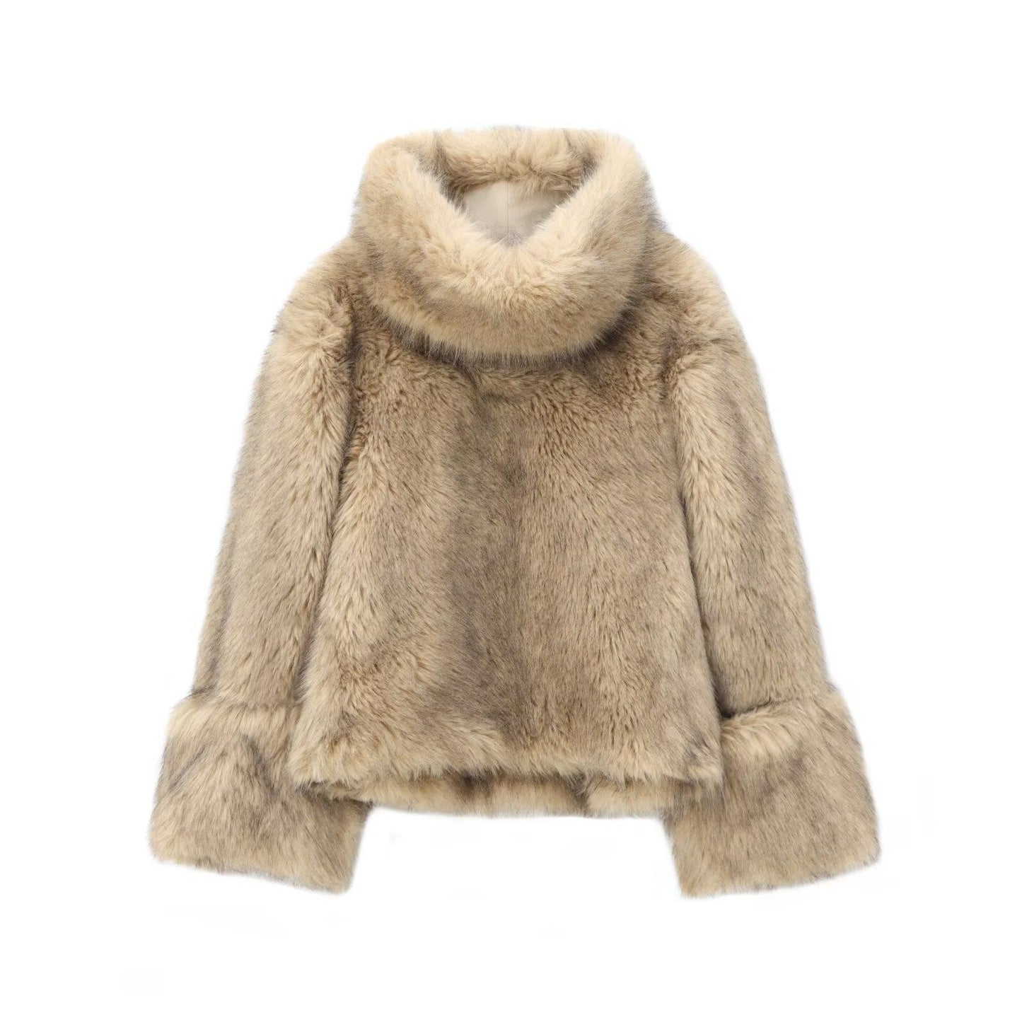 Women's Street Fashion Faux Fur Effect Jackets