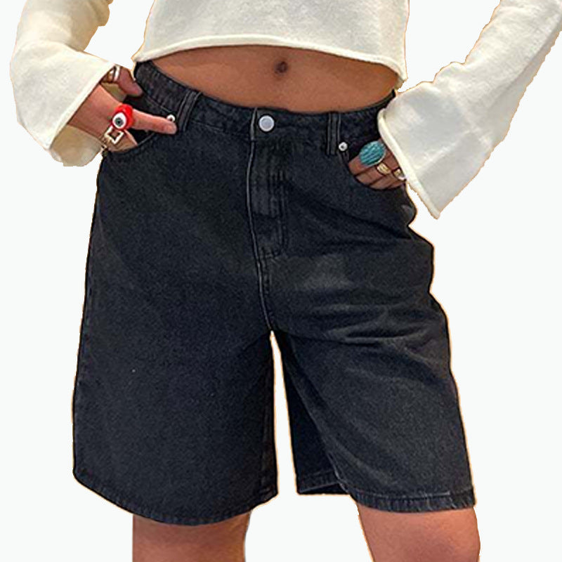 Women's Trendy Fashionable Wide Leg Casual Straight Women's Jeans