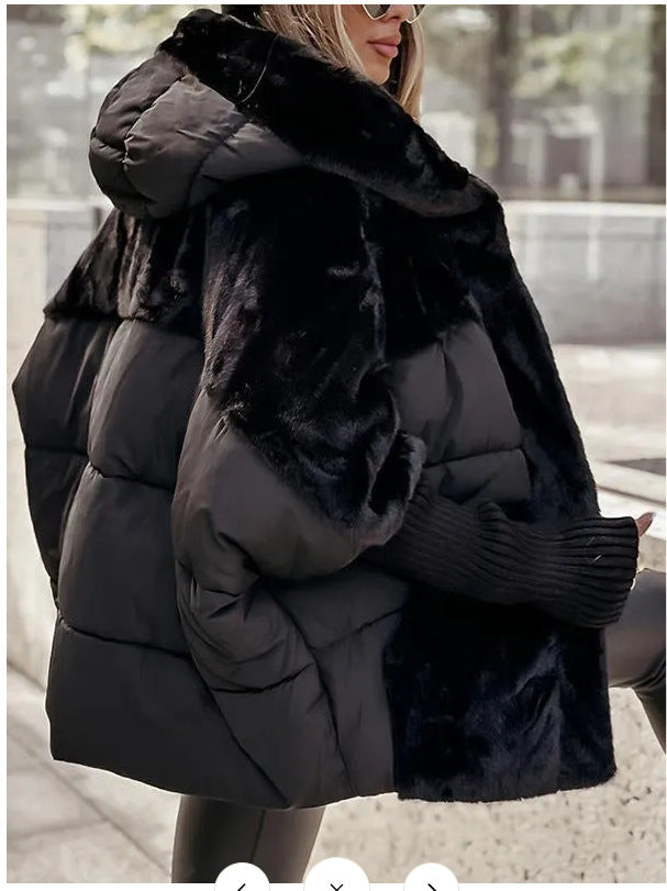 Women's Pretty Loose Stitching Down Cotton Jackets