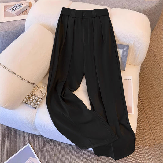 High Waist Wide Leg Casual Mopping Floor Pants