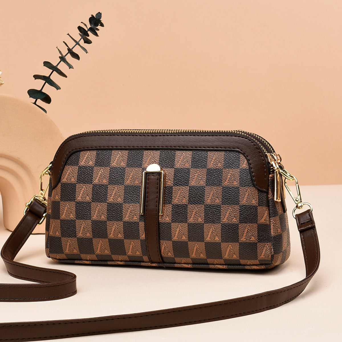 Cool Creative Plaid Printed Fashion Mini Crossbody Bags