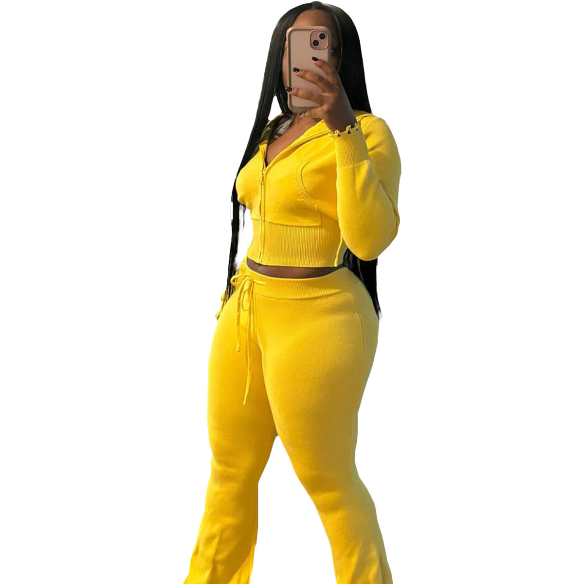 Women's Urban Knitted Fashion Casual Exercise Suits