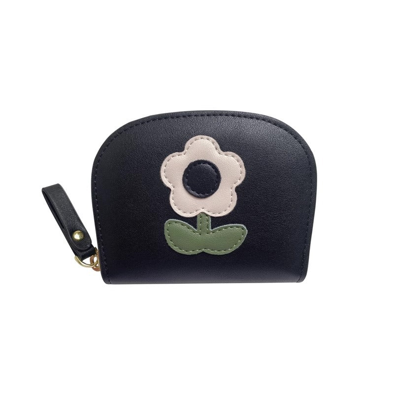 Women's Flower Expanding Cute Compact Portable Hand Card Holder