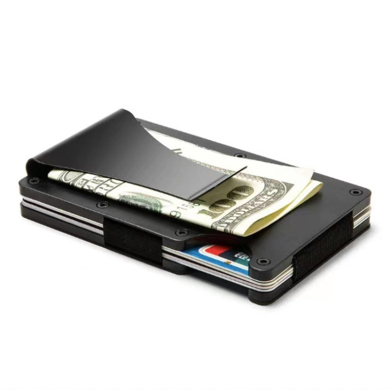 Elegant Credit Box Aluminum Alloy Metal Card Holder