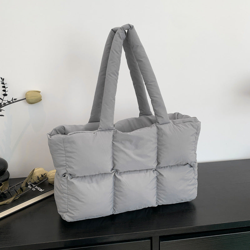 Women's Underarm Down Cotton Coat Large Capacity Shoulder Bags