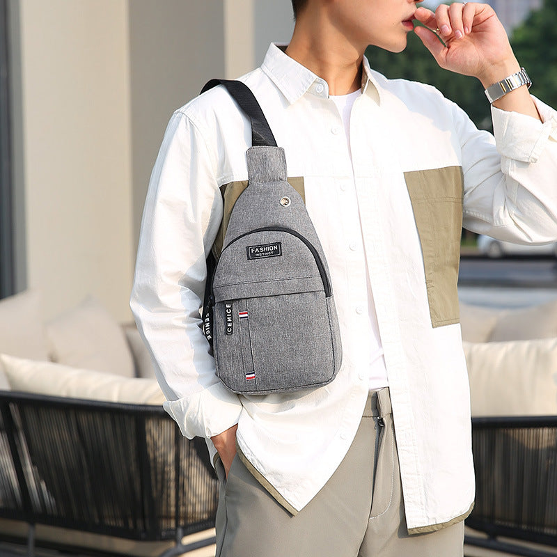 Men's Trends Oxford Cloth Leisure Korean Style Men's Chest Bags