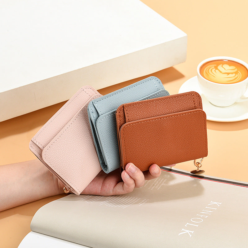 Women's Korean Short Chic Clutch Zipper Ladies Wallets