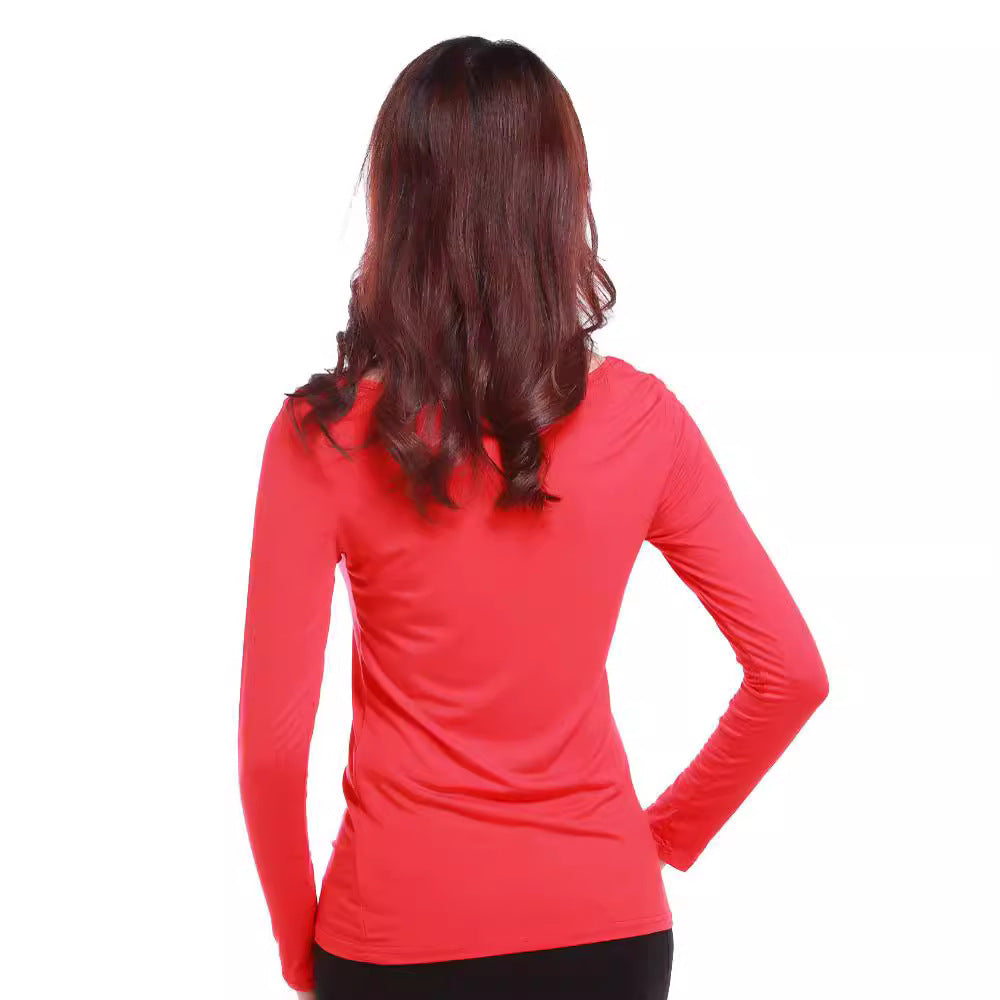 Women's Long-sleeved Bottoming Shirt Base Modal Clothing