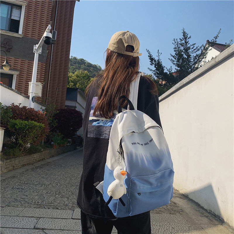Boys Design Sense Niche Style Lightweight Middle School Students' Schoolbags