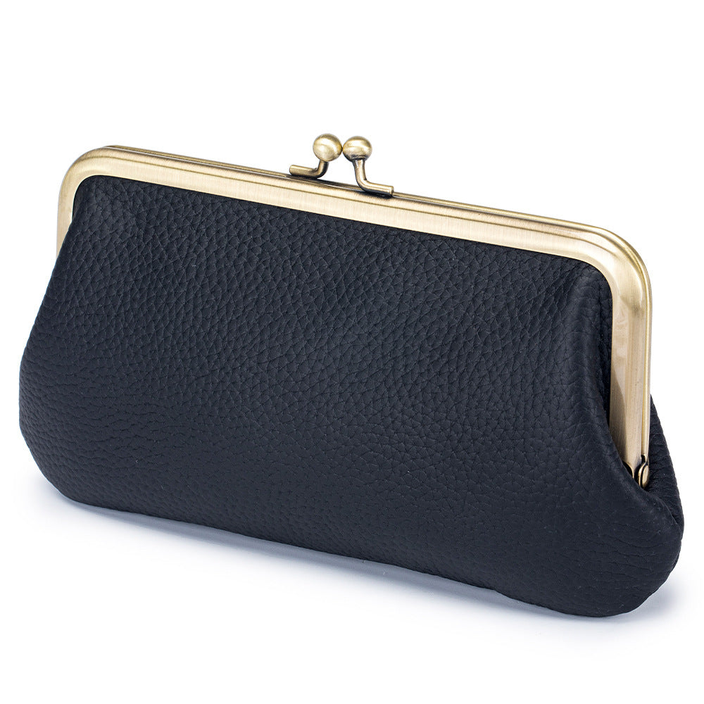 Clutch Female Genuine Leather Simple Long Handbags