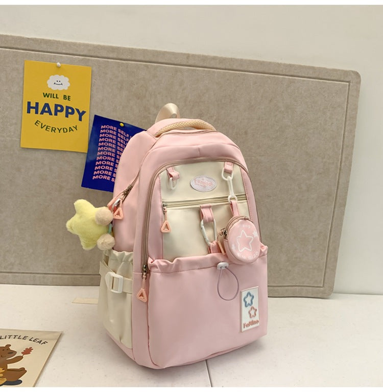 Korean College Style Girlish Cute Color Backpacks