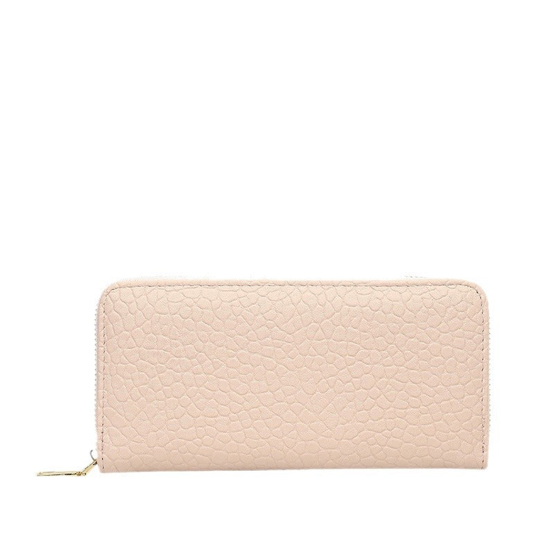 Women's Litchi Pattern Long Clutch Fashion Large Ladies Wallets