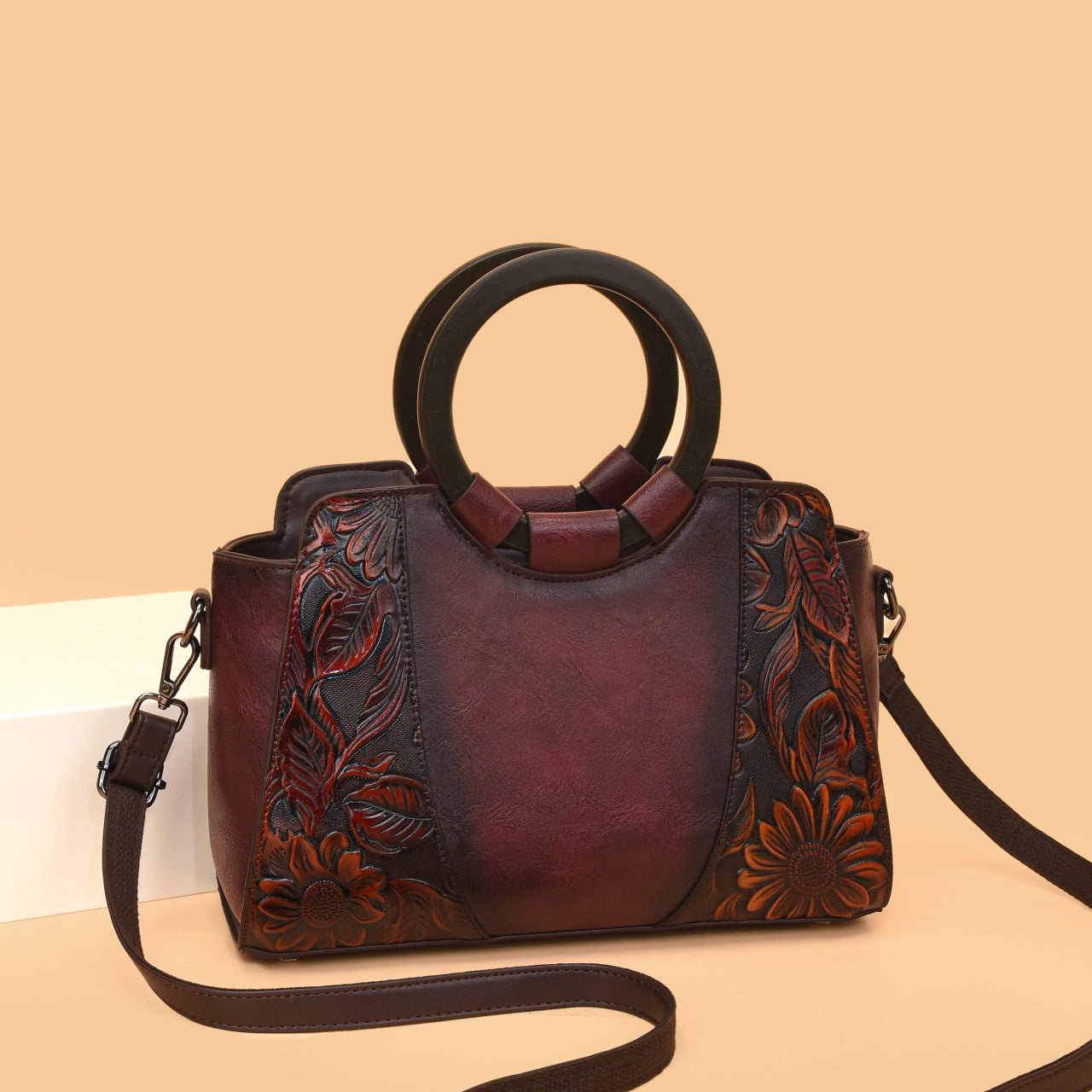 Classy Stylish Attractive Women's Texture Printed Handbags