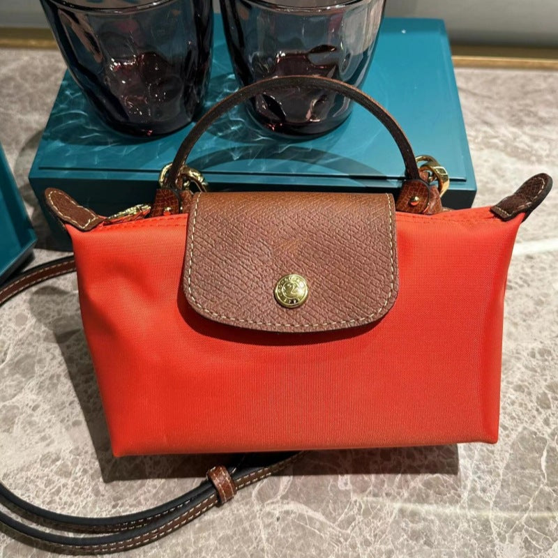Women's French Short Clutch Dragon Mini Ebony Crossbody Bags