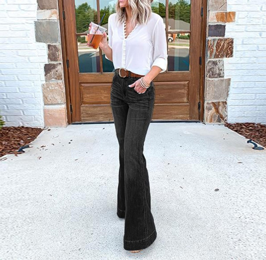 Pretty Women's Stretch Casual Slimming Fashionable Women's Jeans