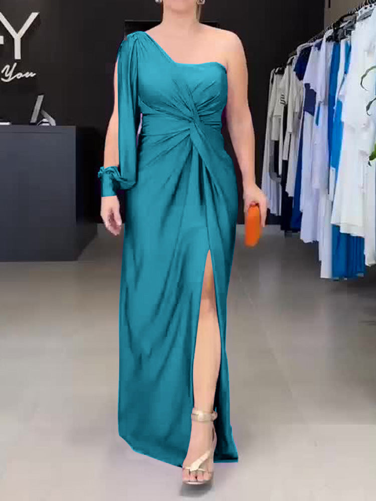 Women's Spring Dress Fashionable Temperament Cinched Waist Dresses