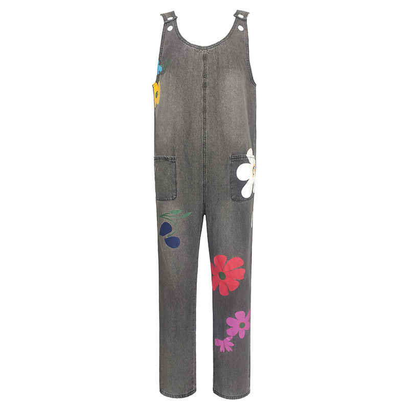 Women's Trendy Loose Comfortable Sleeveless Cool Bohemian Jumpsuits