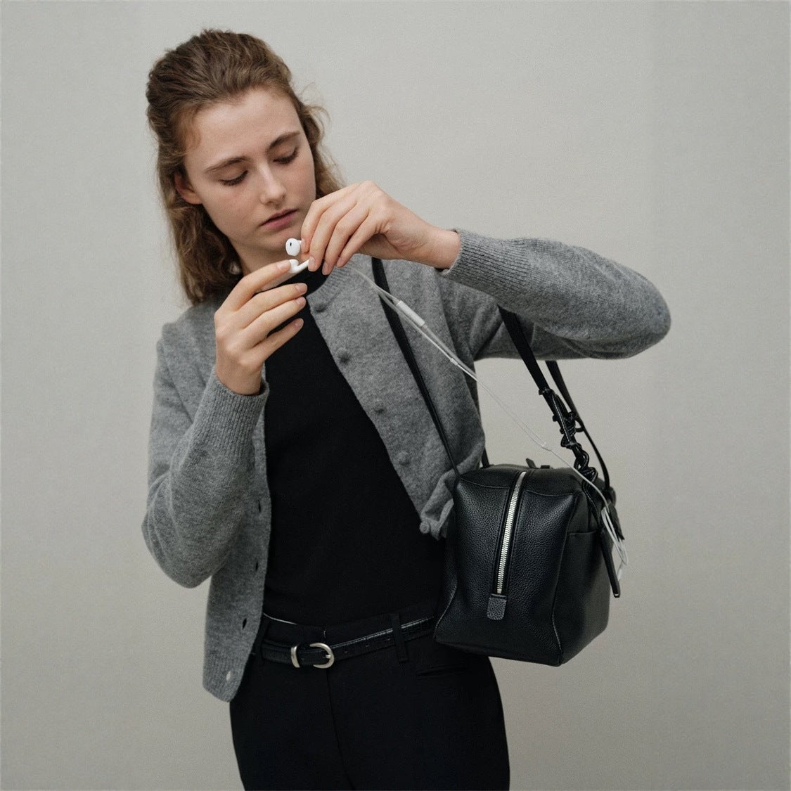 Women's Underarm Toast Cowhide Full Grain Leather Armpit Bags