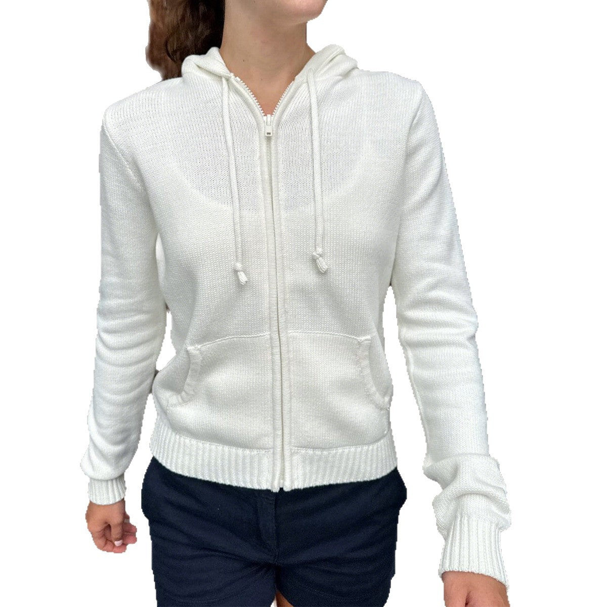 Women's Minimalist Long Sleeve Solid Color Hoodie Sweaters