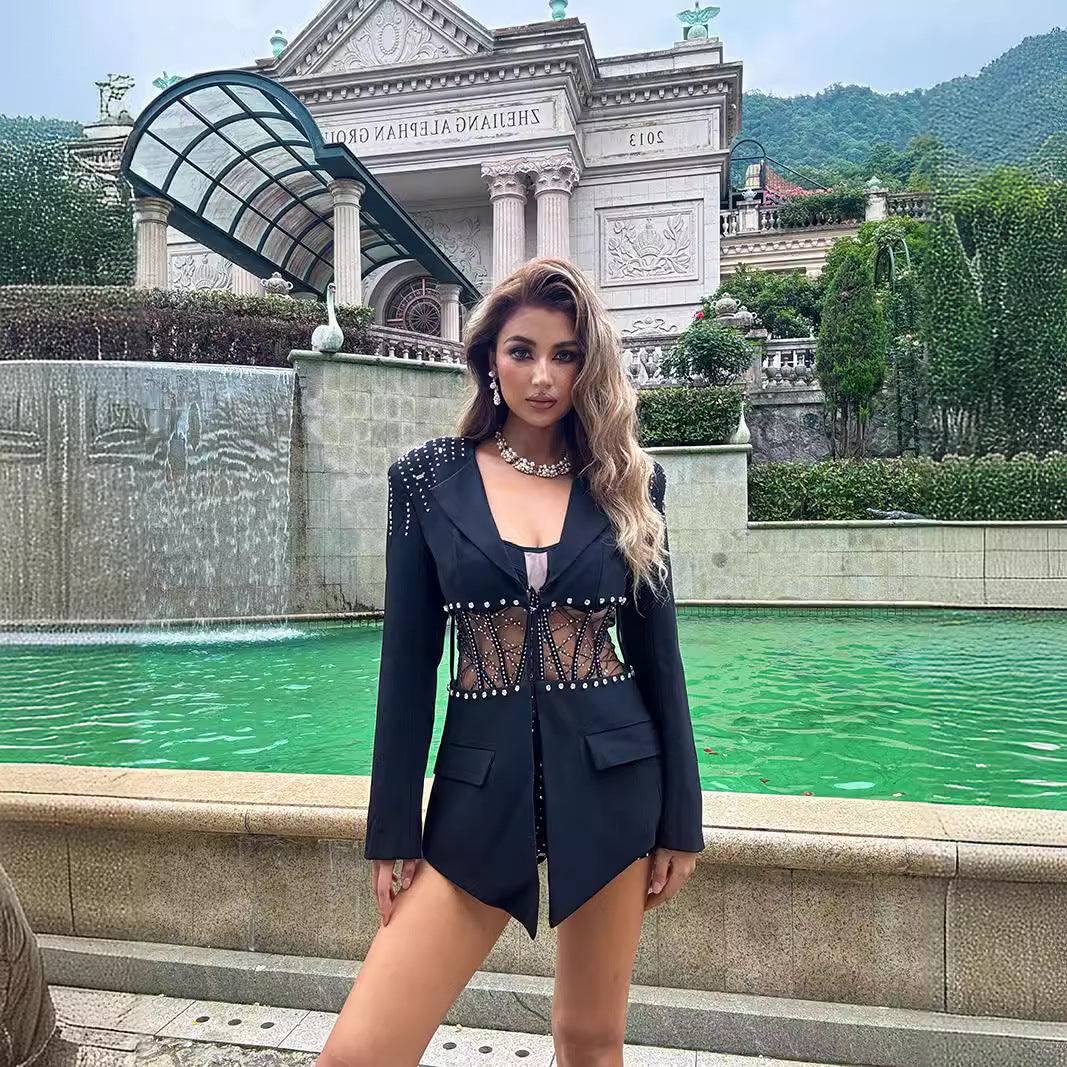 Fashion One-piece Sexy Cutout Slimming Inner Shorts