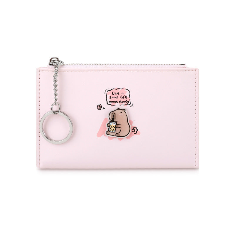 Creative Popular Cute Cartoon Anime Capybara Card Holder