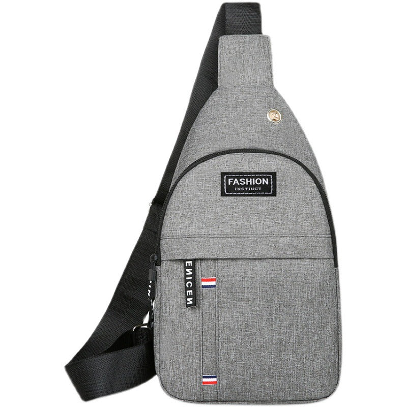 Men's Trends Oxford Cloth Leisure Korean Style Men's Chest Bags
