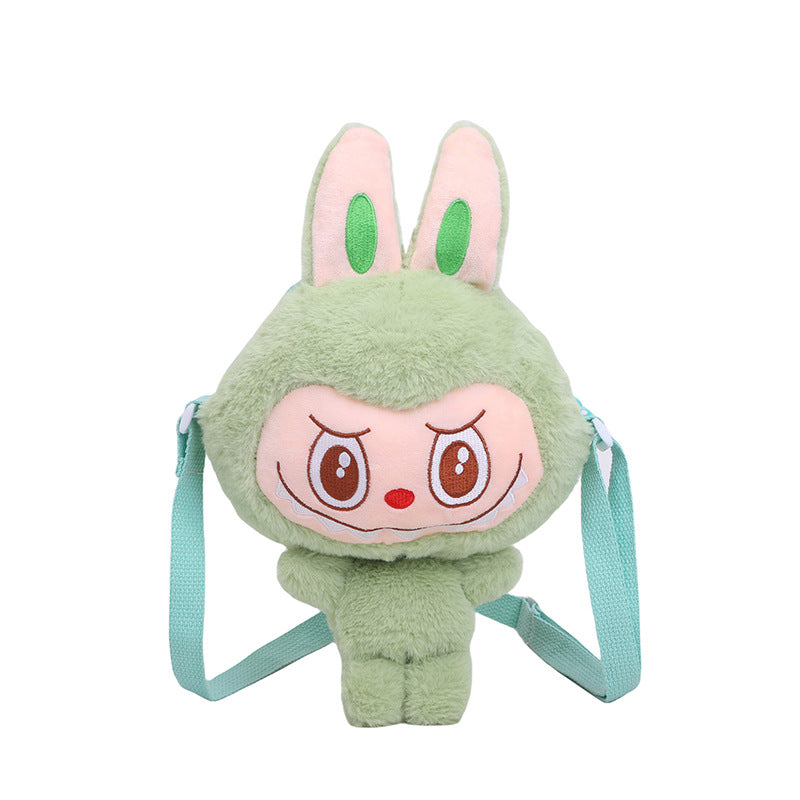 Automobiles Curtain Cloth Plush Pop Mart Cartoon Shoulder Bags