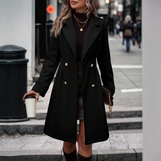 Women's Trench Overcoat Elegant High-grade British Style Jackets