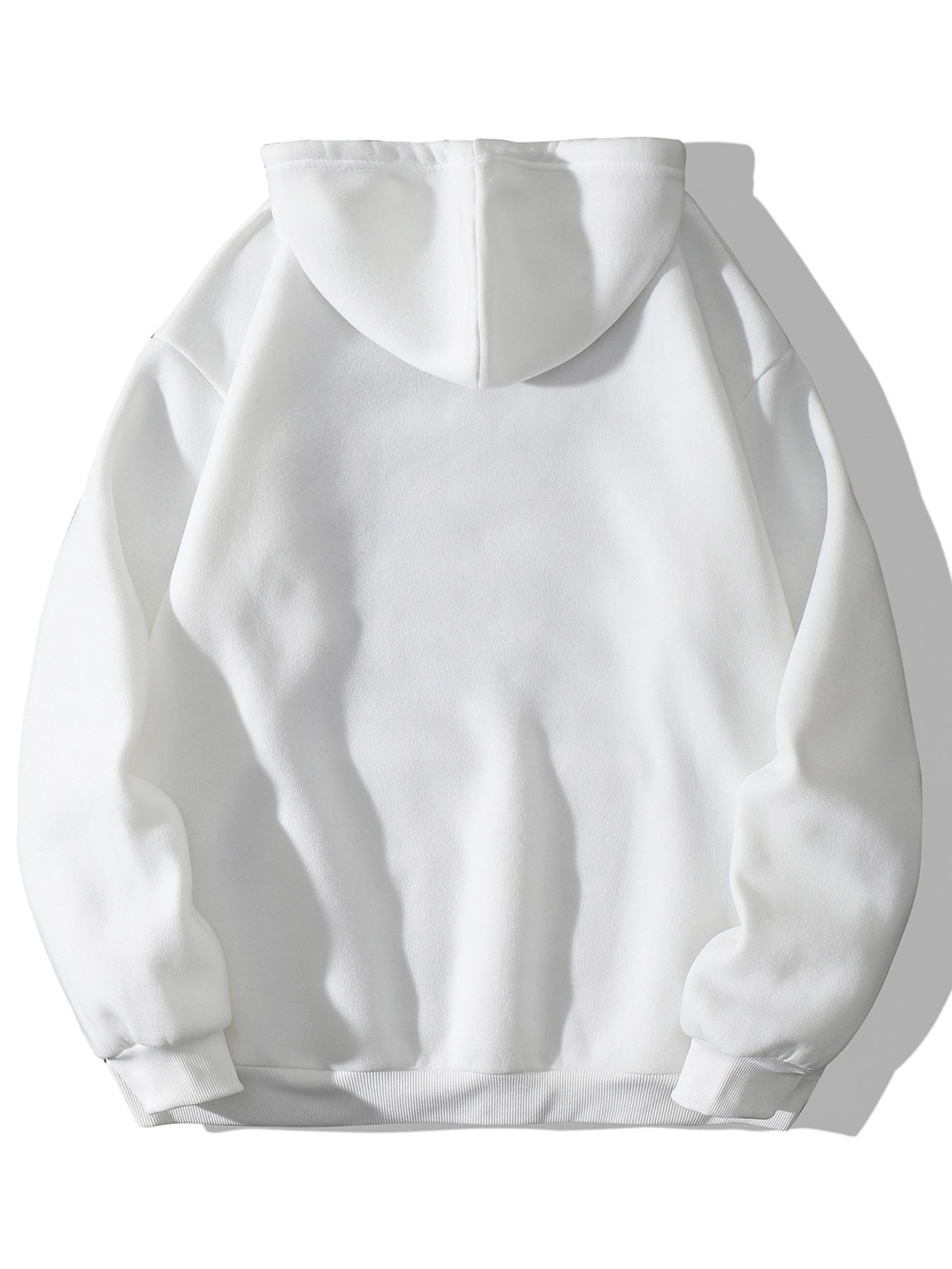 Printed Heel Wrapped Collar Brushed Hoody Hooded Women's Sweater, Sweater