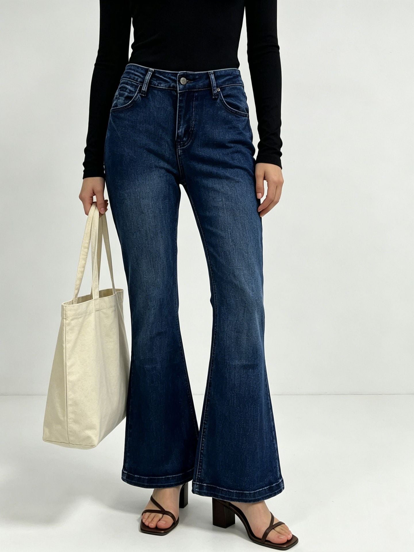 Women's American Retro Hot Trousers Slim Fit Jeans