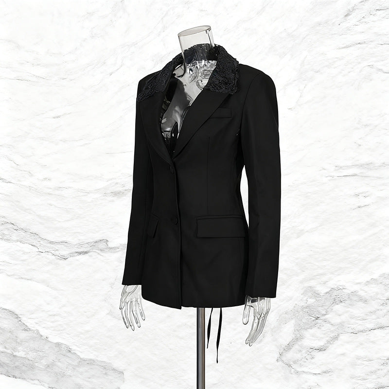Intellectual Commute Style Small Sexy Hollow Suits