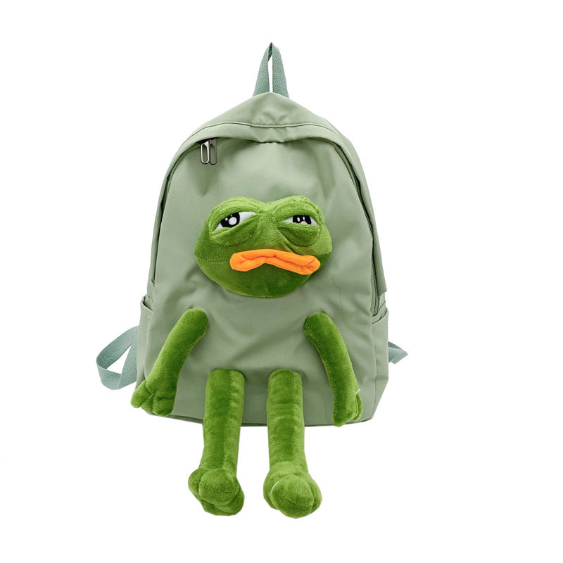 Frog Doll Korean Style Large Capacity Middle School Students' Schoolbags