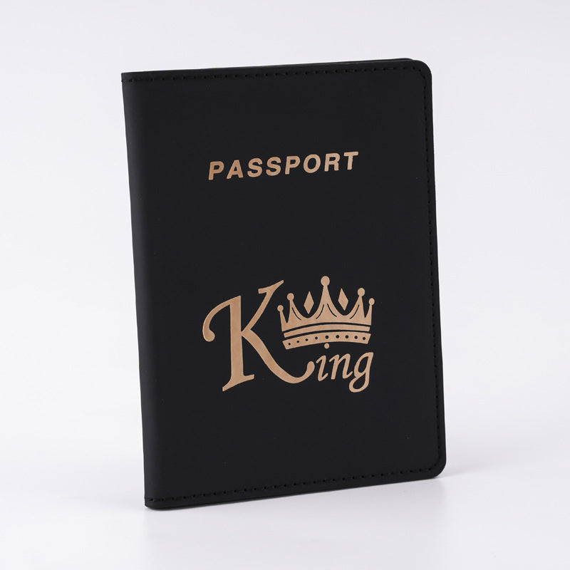 Leather For Boys Couple Passport Cover Ticket Clip Card Holder